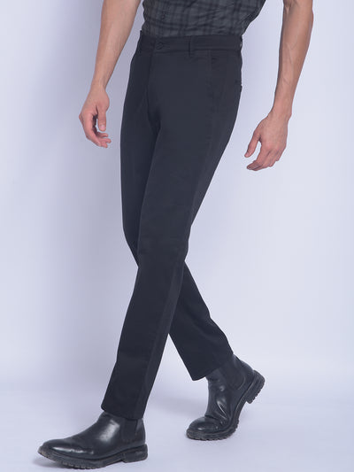 Black Trousers-Men Trousers-Crimsoune Club