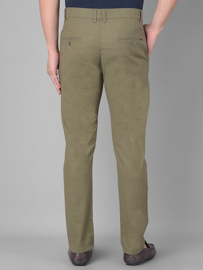 Olive Trousers-Men Trousers-Crimsoune Club