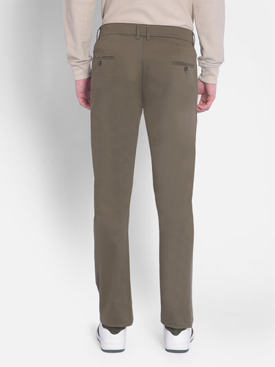 Olive Printed Trousers-Men Trousers-Crimsoune Club