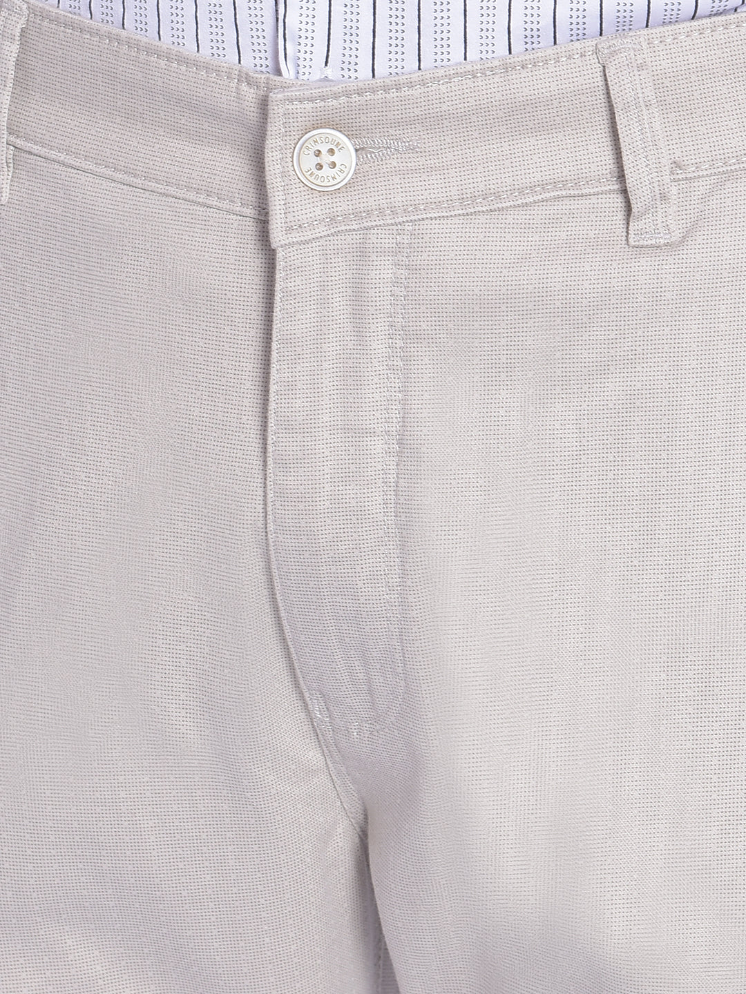 Grey Printed Trousers-Men Trousers-Crimsoune Club