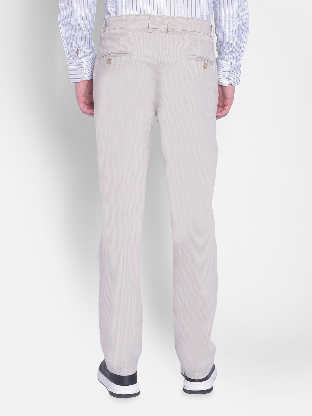 Grey Printed Trousers-Men Trousers-Crimsoune Club