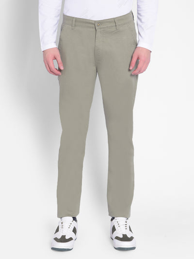 Olive Printed Trousers-Men Trousers-Crimsoune Club