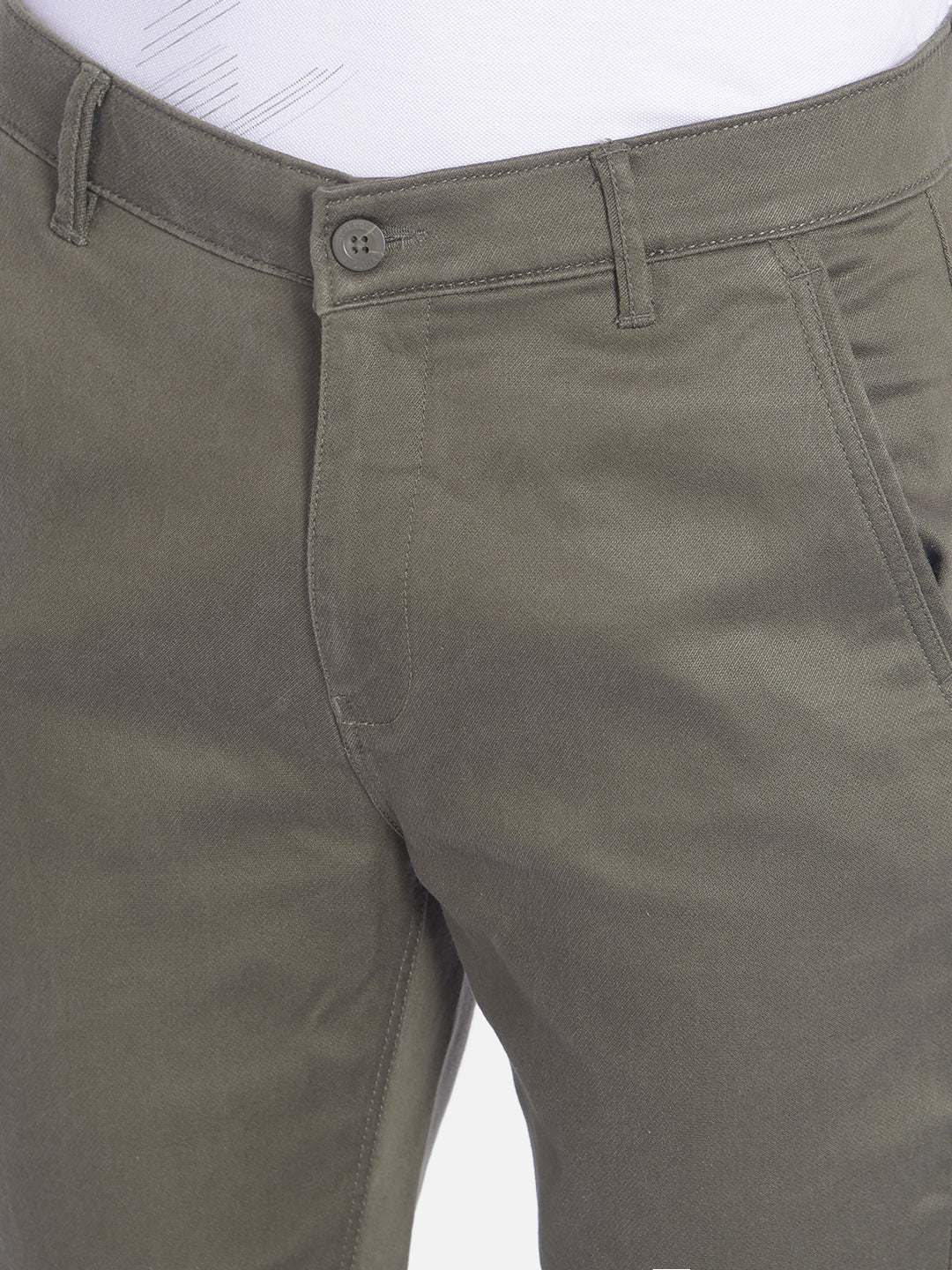 Olive Trousers-Men Trousers-Crimsoune Club