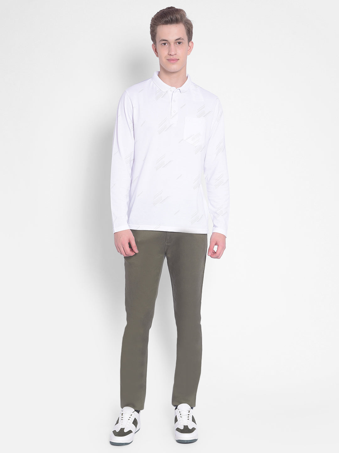 Olive Trousers-Men Trousers-Crimsoune Club