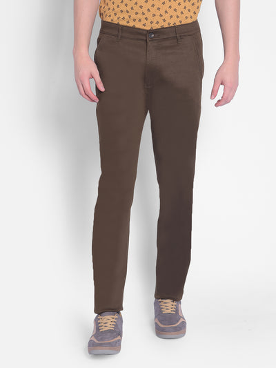 Brown Trousers-Men Trousers-Crimsoune Club