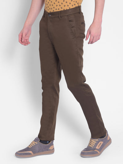 Brown Trousers-Men Trousers-Crimsoune Club