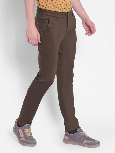 Brown Trousers-Men Trousers-Crimsoune Club