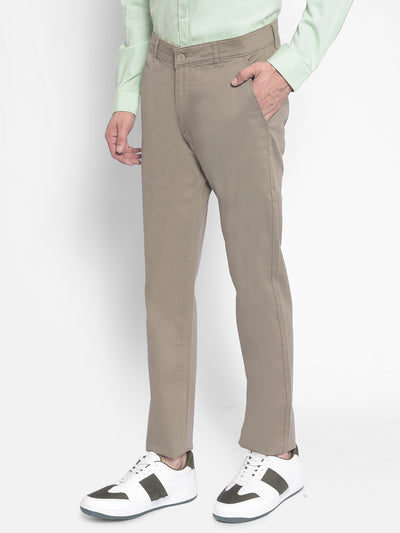 Olive Printed Trousers-Men Trousers-Crimsoune Club