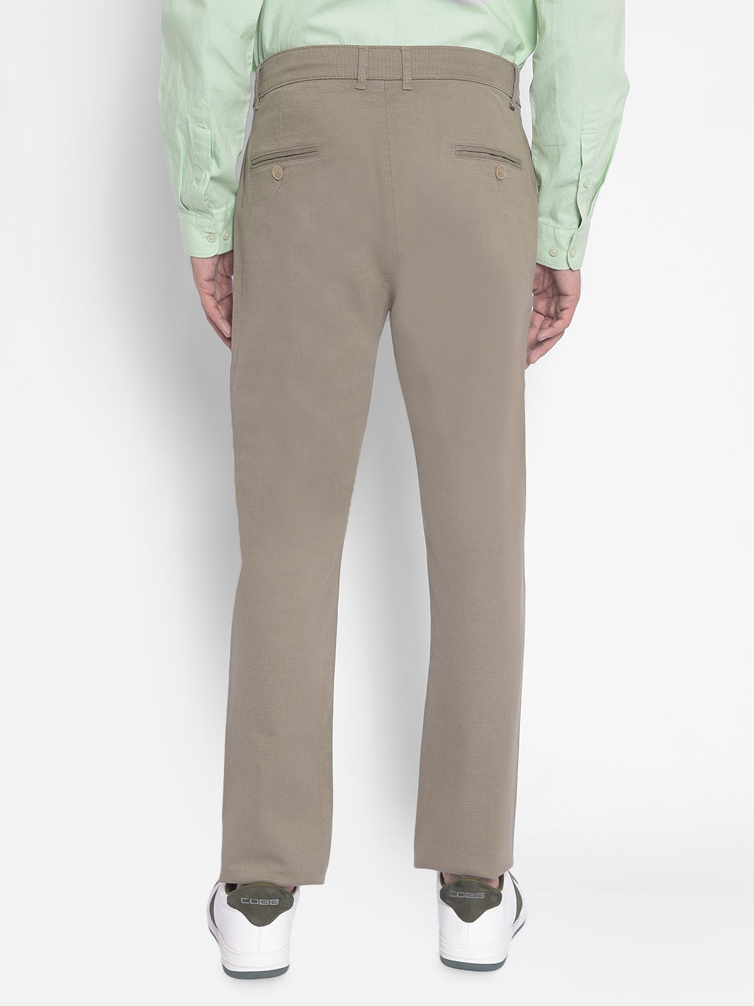 Olive Printed Trousers-Men Trousers-Crimsoune Club