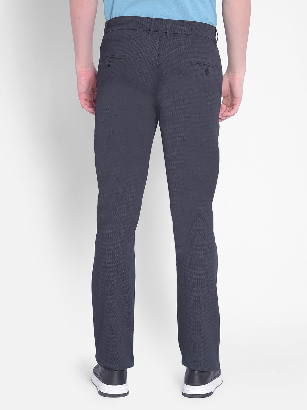 Black Printed Trousers-Men Trousers-Crimsoune Club