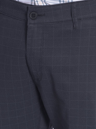 Black Checked Trousers-Men Trousers-Crimsoune Club