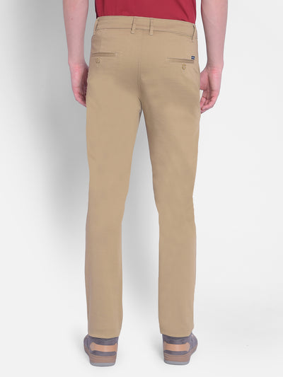 Beige Trousers-Men Trousers-Crimsoune Club