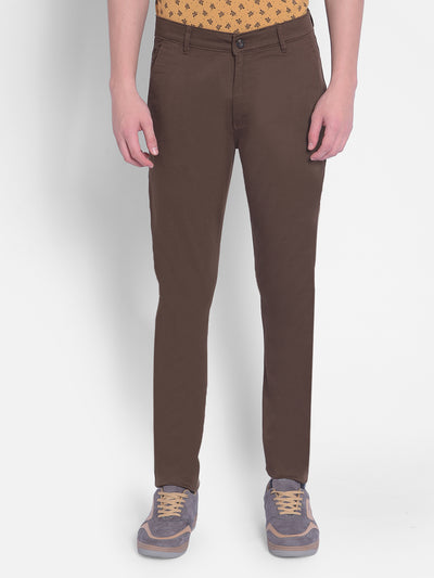 Brown Trousers-Men Trousers-Crimsoune Club