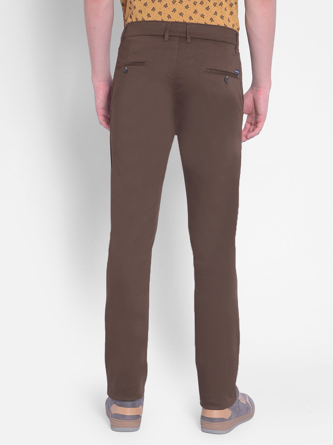 Brown Trousers-Men Trousers-Crimsoune Club