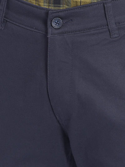 Navy Blue Trousers-Men Trousers-Crimsoune Club