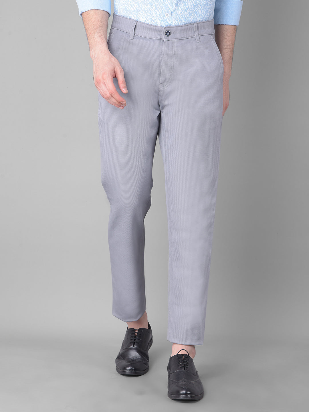 Grey Trousers-Men Trousers-Crimsoune Club