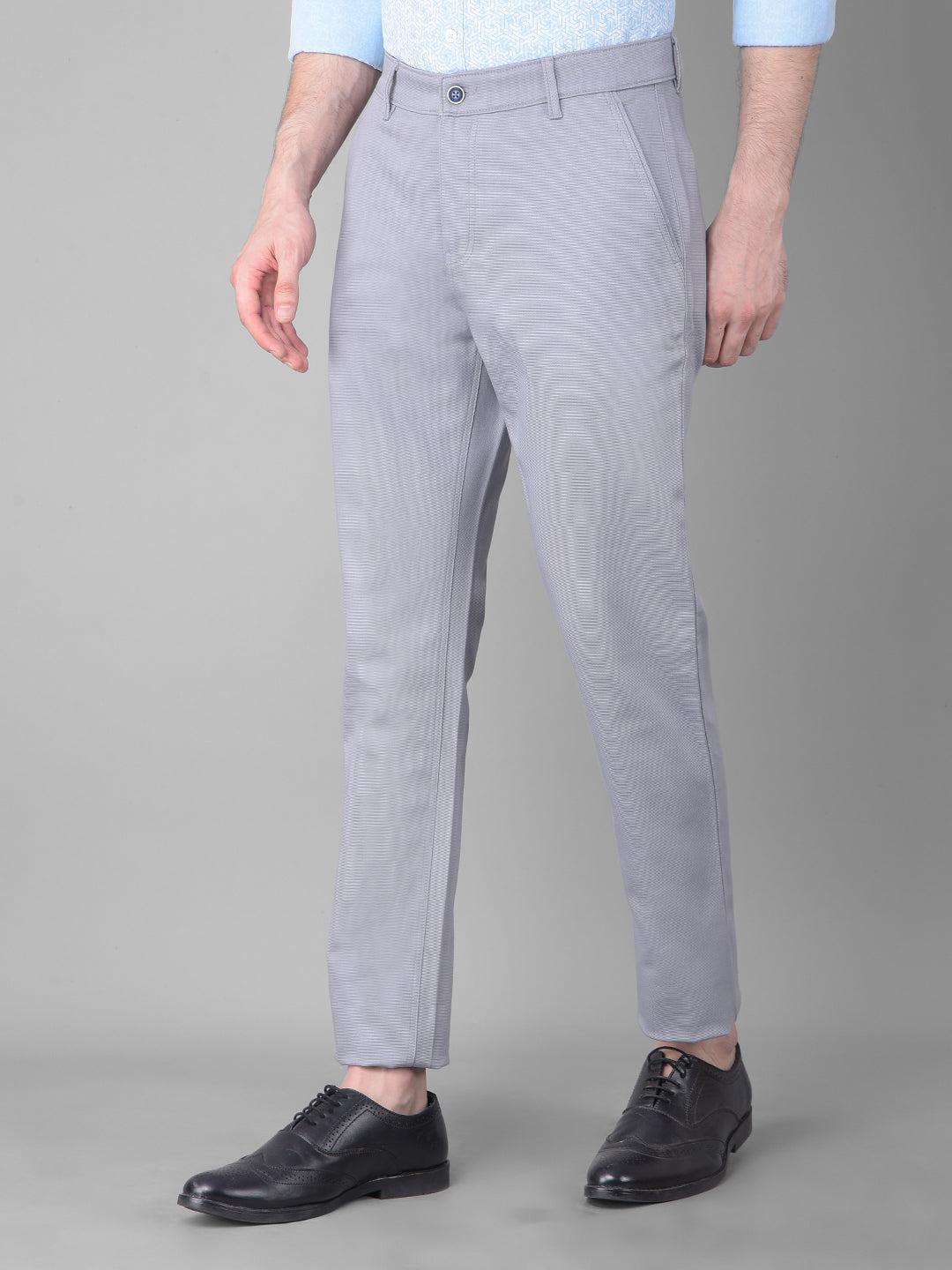 Grey Trousers-Men Trousers-Crimsoune Club