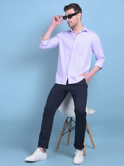Navy Blue Trousers-Men Trousers-Crimsoune Club