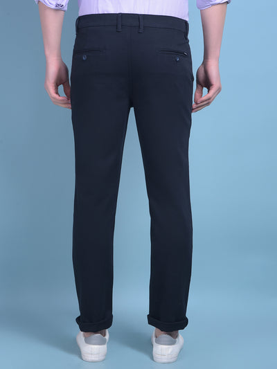 Navy Blue Trousers-Men Trousers-Crimsoune Club