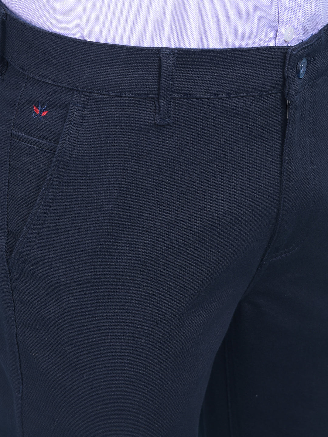 Navy Blue Trousers-Men Trousers-Crimsoune Club