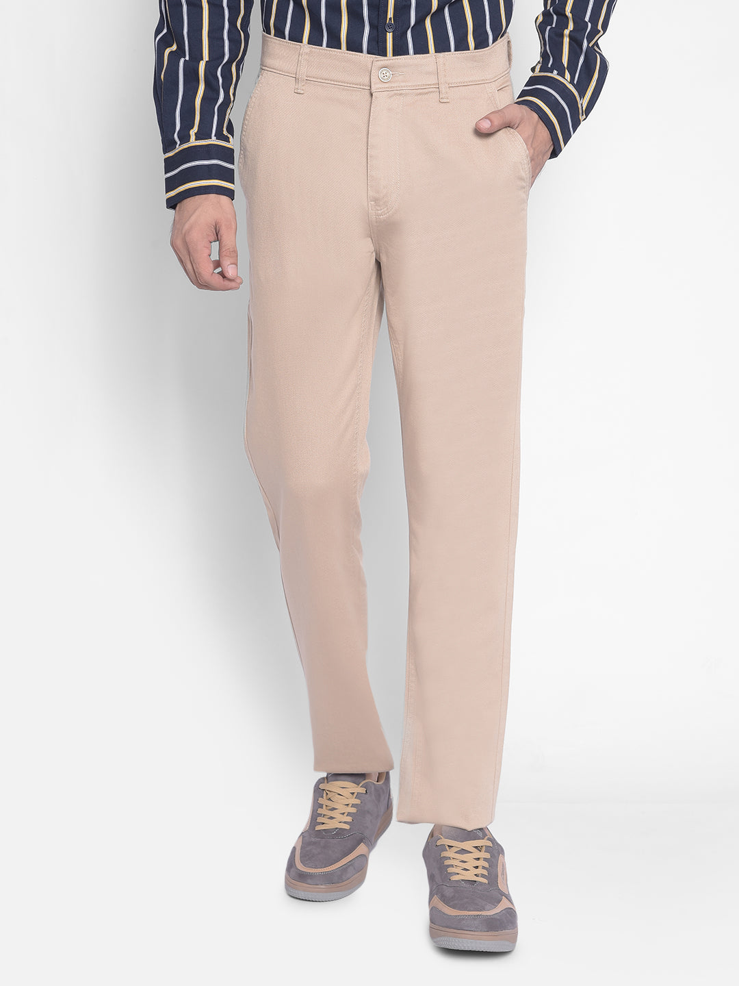 Grey Trousers-Men Trousers-Crimsoune Club