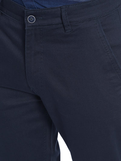 Navy Blue Trouser-Men Jeans-Crimsoune Club