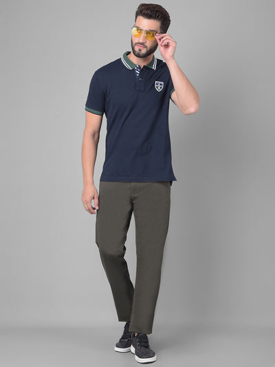 Olive Trousers-Men Trousers-Crimsoune Club