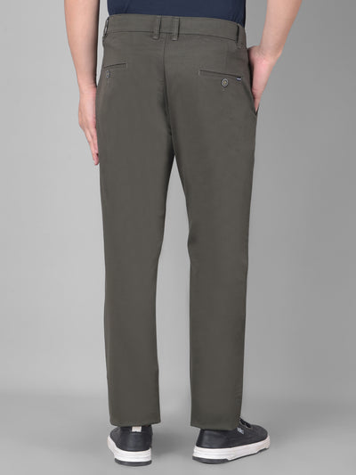 Olive Trousers-Men Trousers-Crimsoune Club