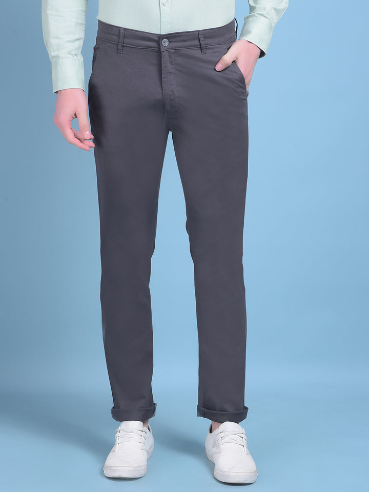 Grey Trousers-Men Trousers-Crimsoune Club