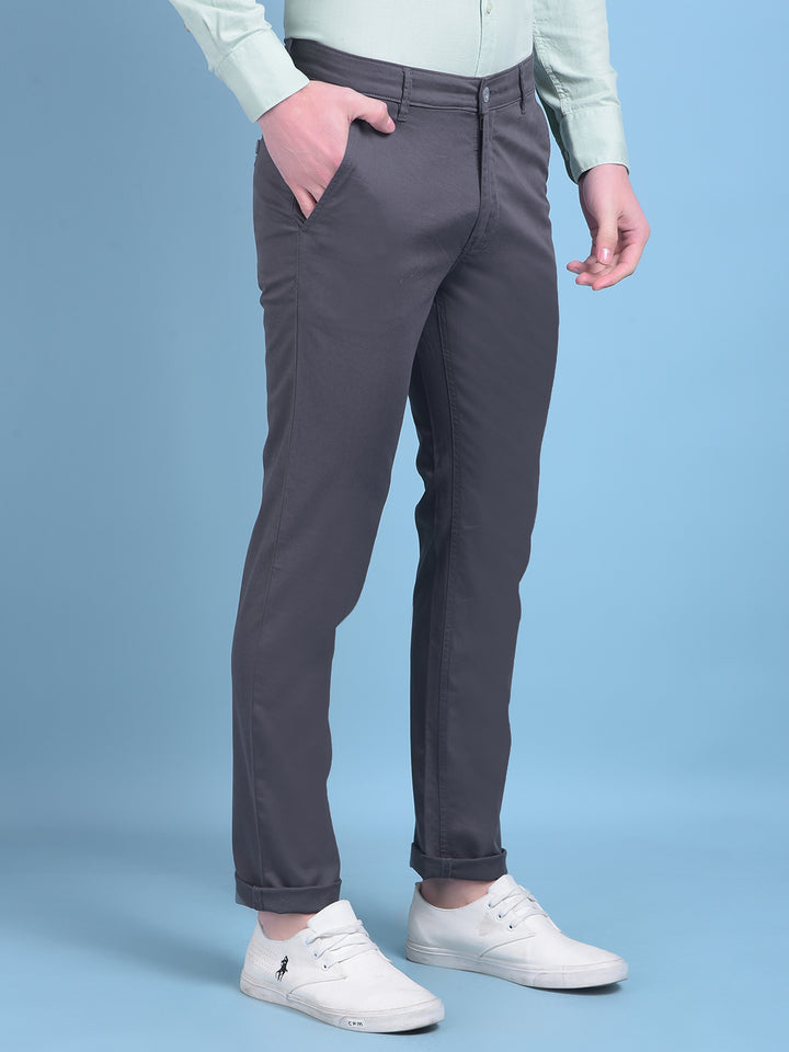Grey Trousers-Men Trousers-Crimsoune Club