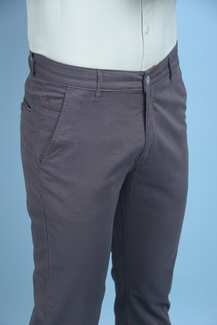 Grey Trousers-Men Trousers-Crimsoune Club