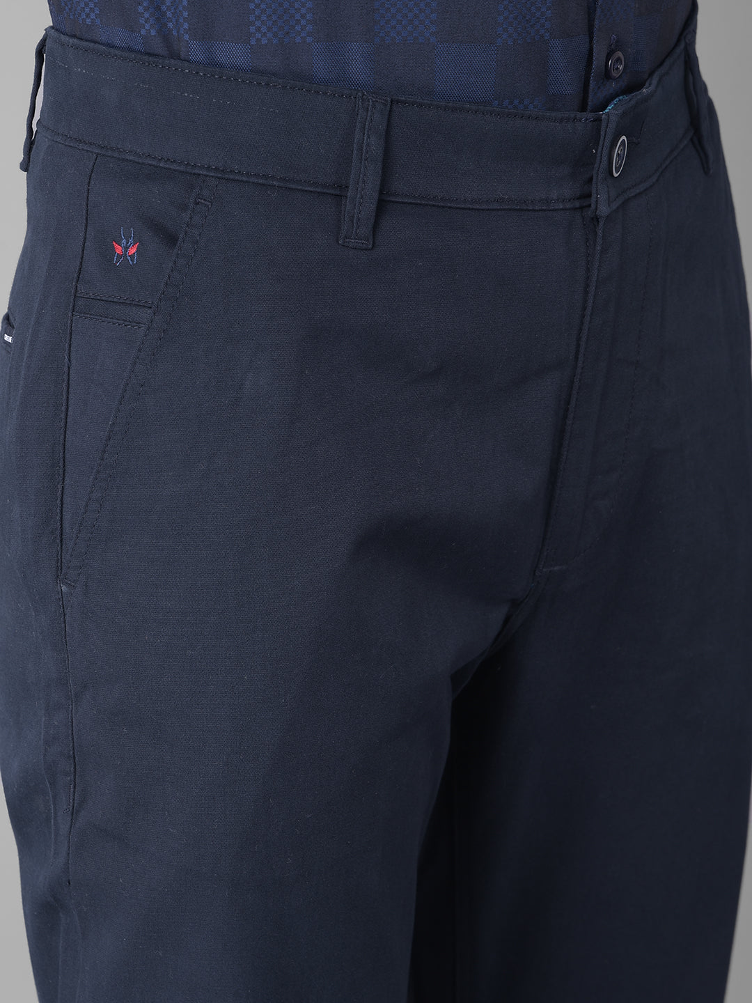 Navy Blue Trousers-Men Trousers-Crimsoune Club