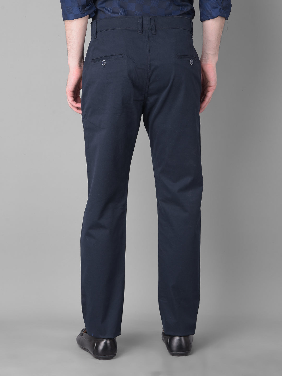 Navy Blue Trousers-Men Trousers-Crimsoune Club