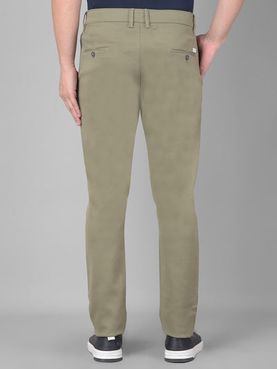 Olive Trousers-Men Trousers-Crimsoune Club