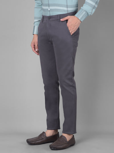 Grey Trousers-Men Trousers-Crimsoune Club