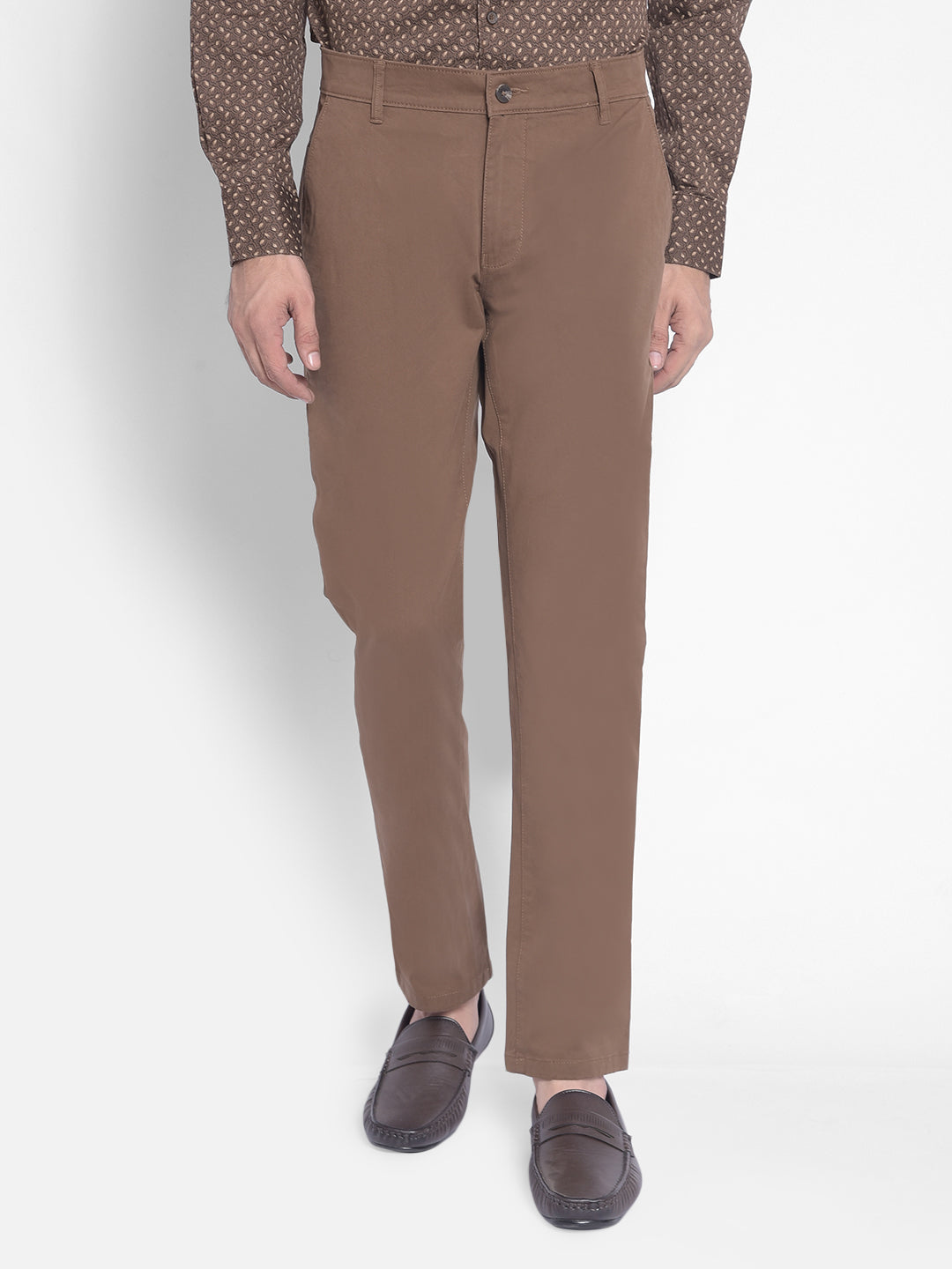 Brown Trousers-Men Trousers-Crimsoune Club