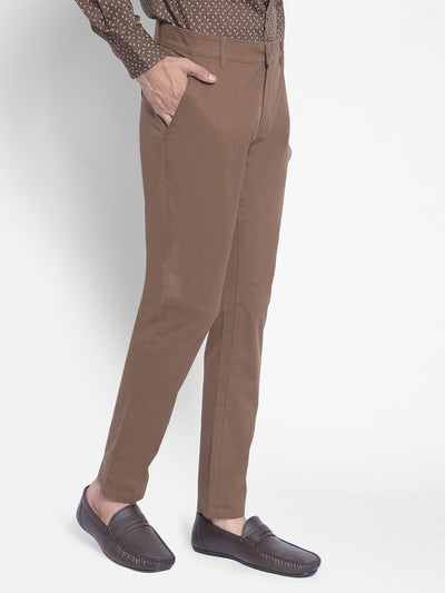 Brown Trousers-Men Trousers-Crimsoune Club