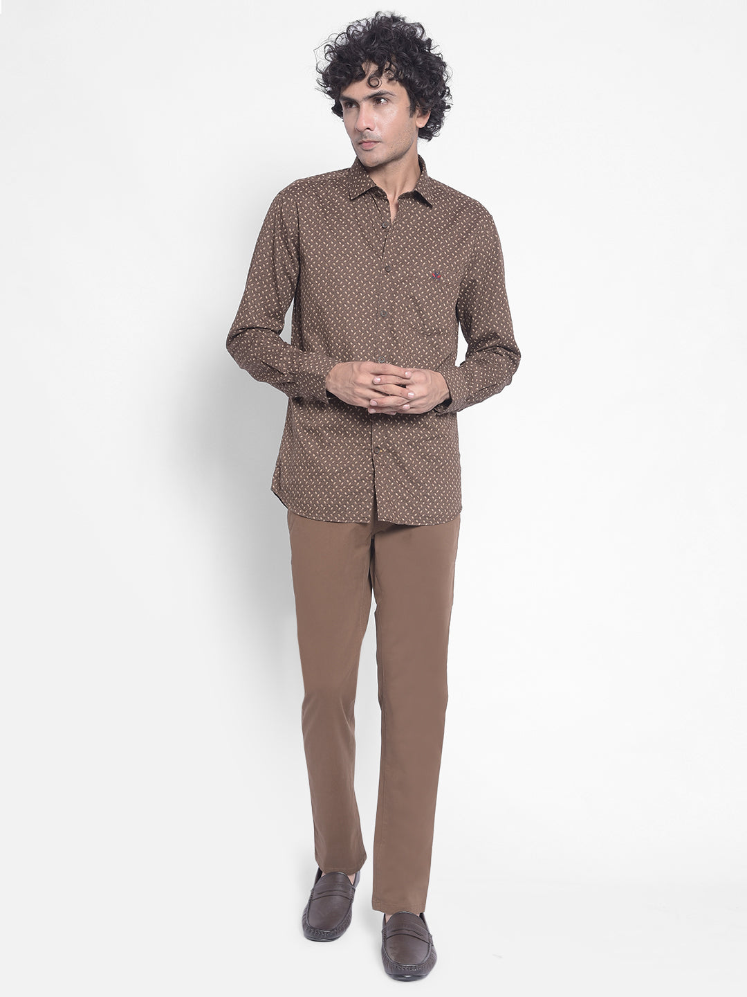 Brown Trousers-Men Trousers-Crimsoune Club