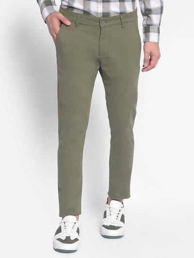 Green Trousers-Men Trousers-Crimsoune Club