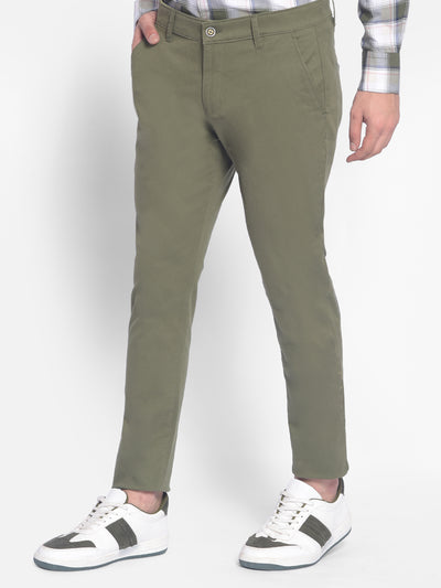 Green Trousers-Men Trousers-Crimsoune Club
