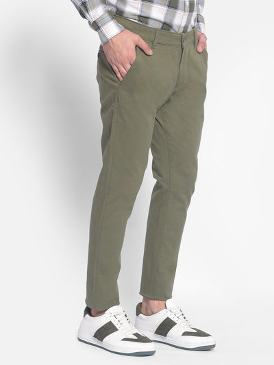 Green Trousers-Men Trousers-Crimsoune Club