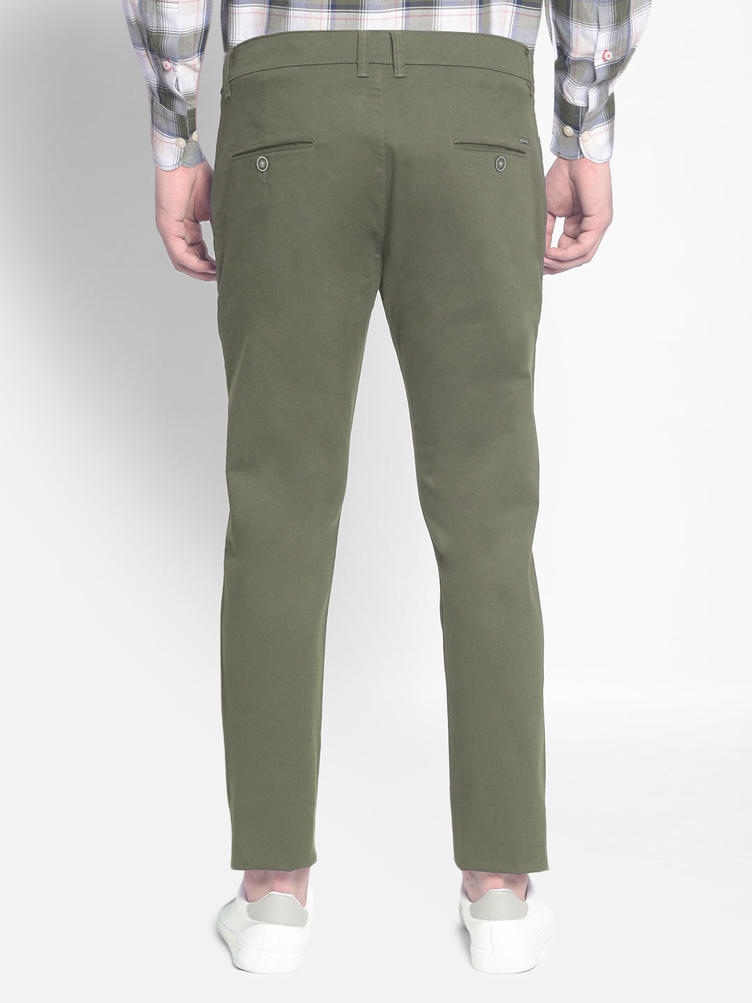 Green Trousers-Men Trousers-Crimsoune Club