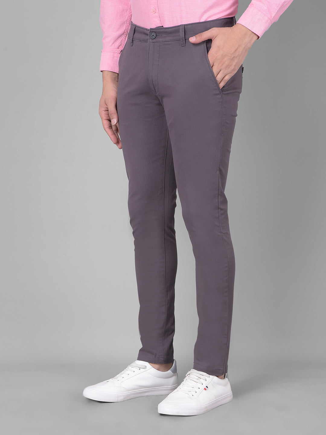 Grey Trousers-Men Trousers-Crimsoune Club