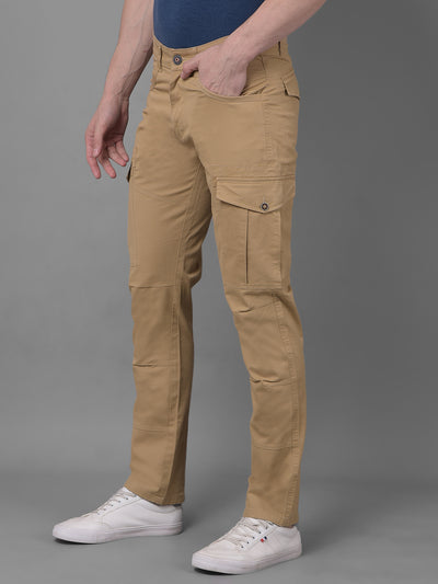 Khaki Trousers-Men Trousers-Crimsoune Club