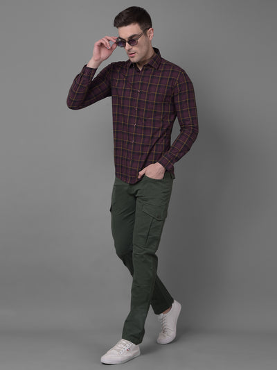 Olive Trousers-Men Trousers-Crimsoune Club