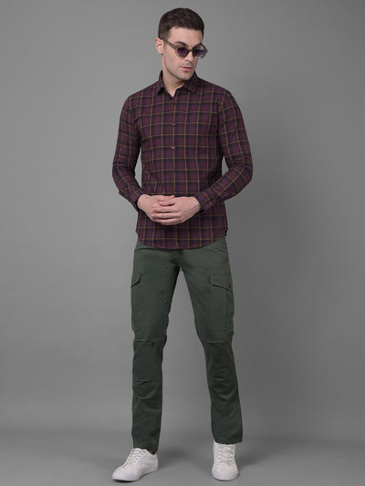 Olive Trousers-Men Trousers-Crimsoune Club