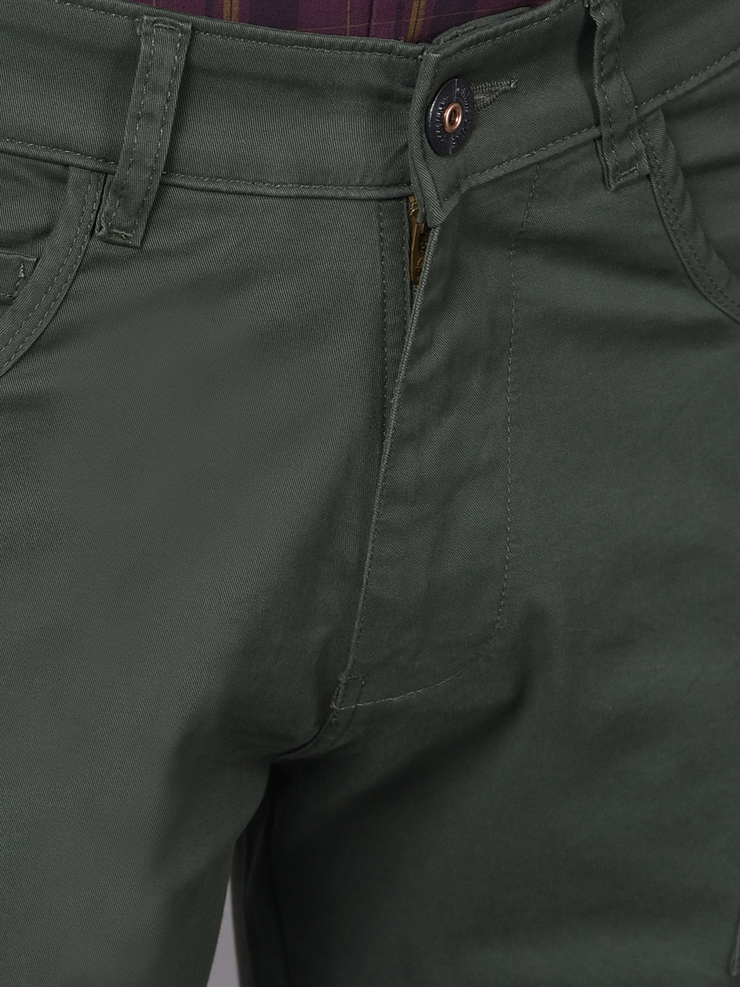 Olive Trousers-Men Trousers-Crimsoune Club