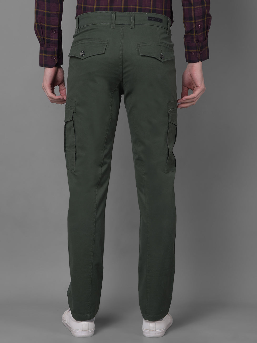 Olive Trousers-Men Trousers-Crimsoune Club