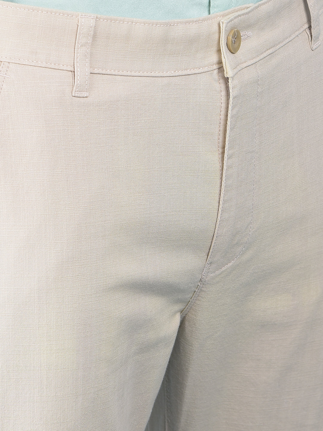 Beige Chinos Trousers-Men Trousers-Crimsoune Club