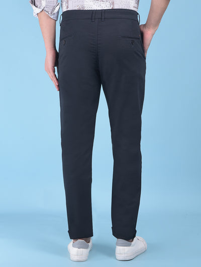 Black Stretchable Trousers-Men Trousers-Crimsoune Club